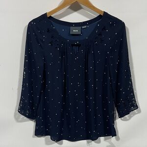 Maeve Navy Blue Women's blouse Top